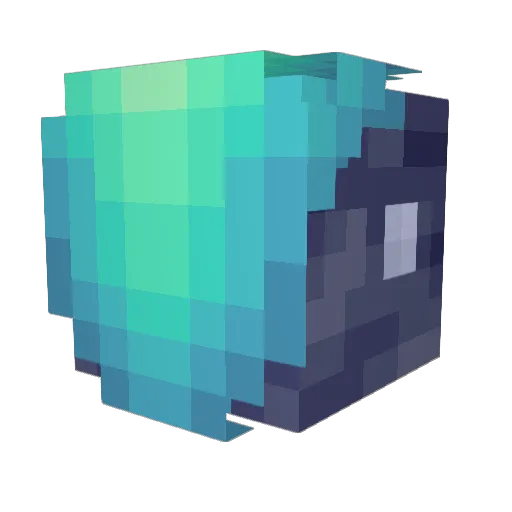 Omigad Minecraft avatar head, 3D render