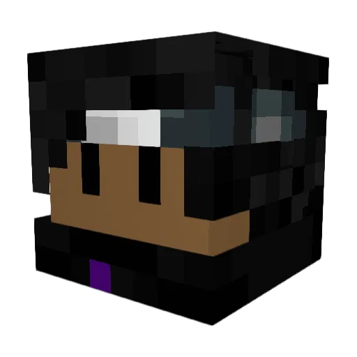 Ominence_ Minecraft avatar head, 3D render