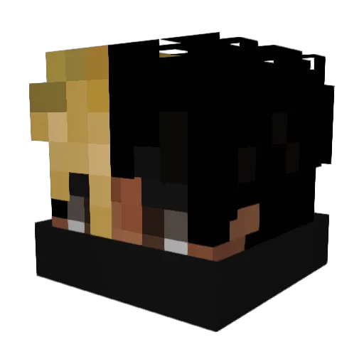 OminoPenguss Minecraft avatar head, 3D render