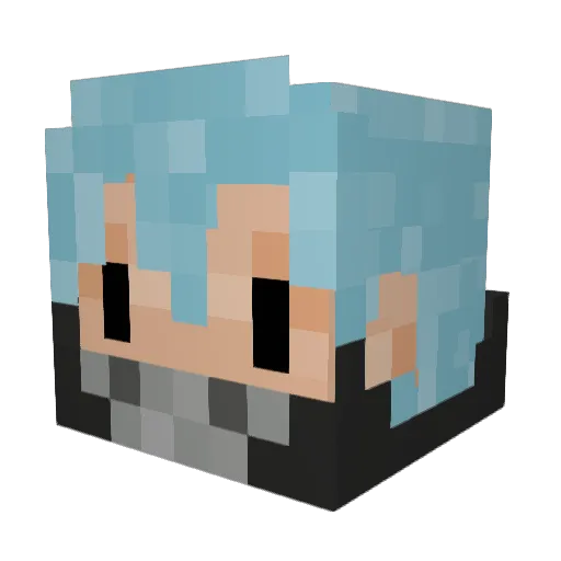 Ominous98 Minecraft avatar head, 3D render