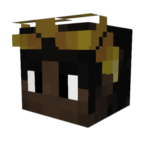 OminousCry Minecraft avatar head, 3D render