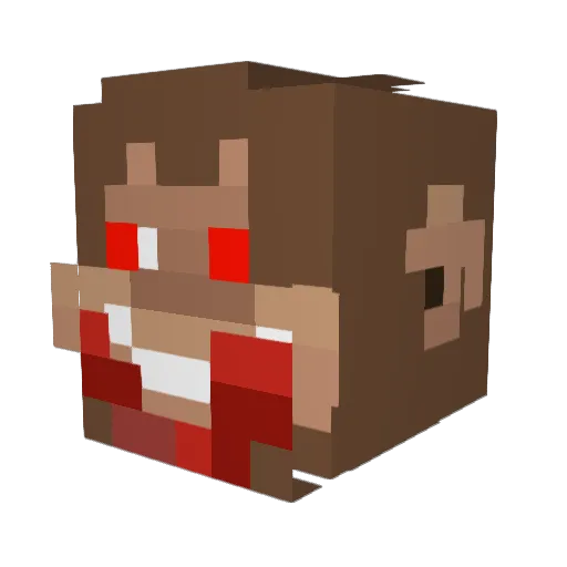 OminousMonkey Minecraft avatar head, 3D render