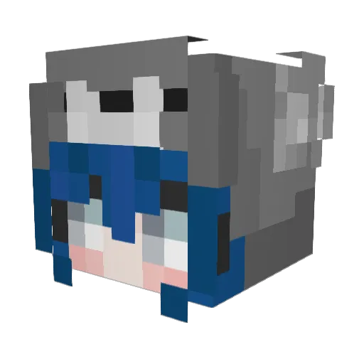 OminousTune Minecraft avatar head, 3D render