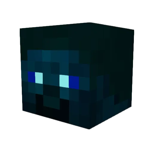 Ominus Minecraft avatar head, 3D render
