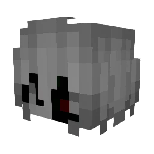 OmixMC Minecraft avatar head, 3D render