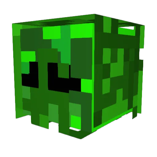 Omizu Minecraft avatar head, 3D render