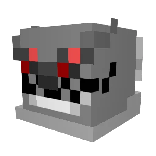 OmletFinder1 Minecraft avatar head, 3D render