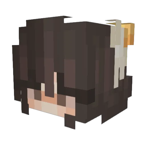 Omloe Minecraft avatar head, 3D render