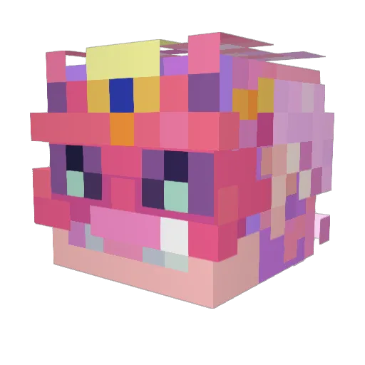 Ommtdh Minecraft avatar head, 3D render