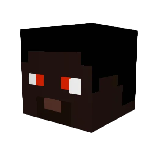 OmniEU Minecraft avatar head, 3D render