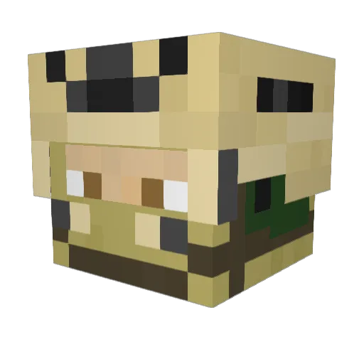 OmniKD Minecraft avatar head, 3D render