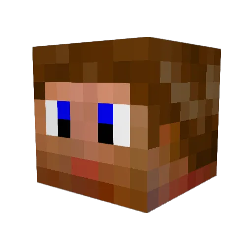 OmniLeo Minecraft avatar head, 3D render