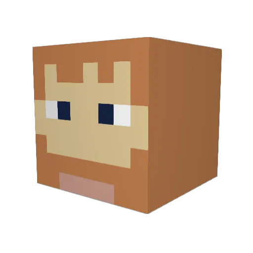 OmniSoul Minecraft avatar head, 3D render