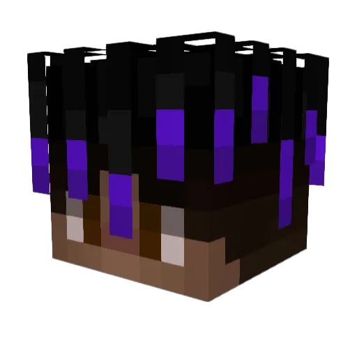 OmniVibes7 Minecraft avatar head, 3D render