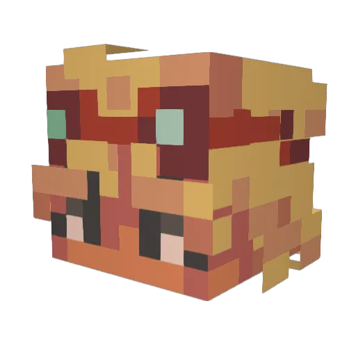Omni_Bush Minecraft avatar head, 3D render