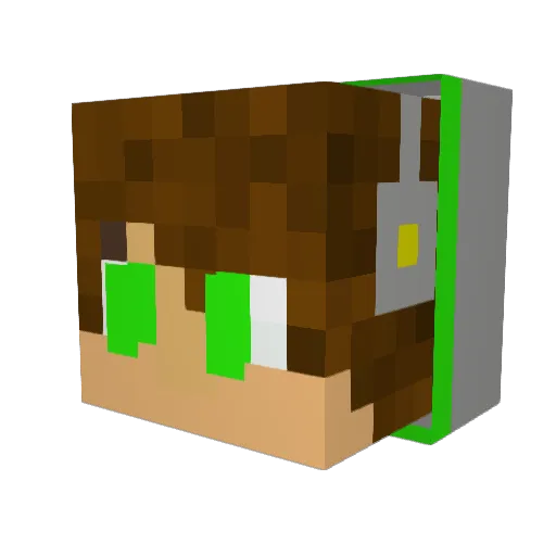 OmnickNebula Minecraft avatar head, 3D render