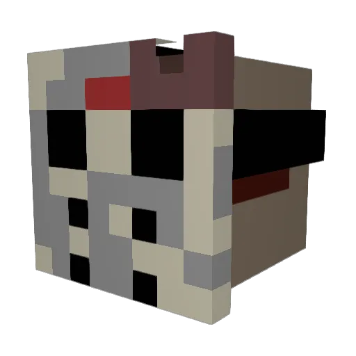 Omnietrek Minecraft avatar head, 3D render