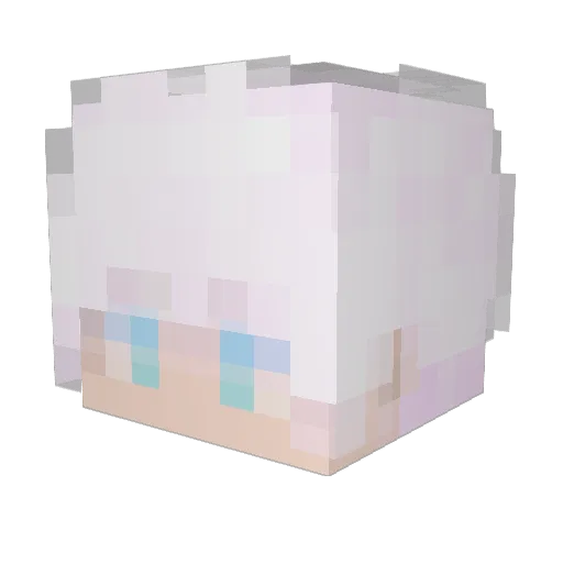 Omniking__ Minecraft avatar head, 3D render