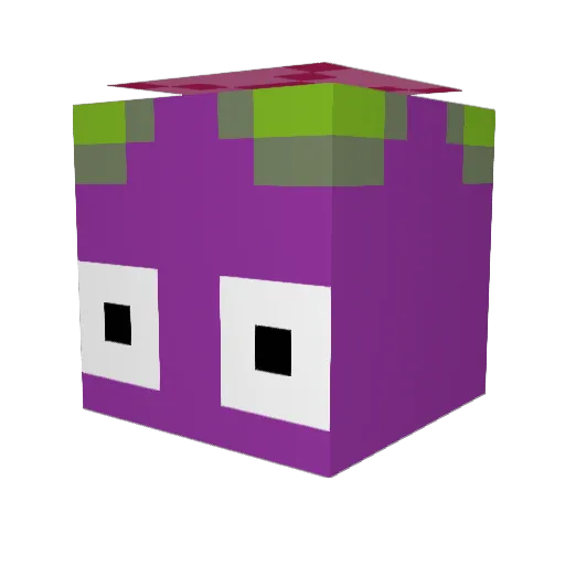 OmniousPrusible Minecraft avatar head, 3D render