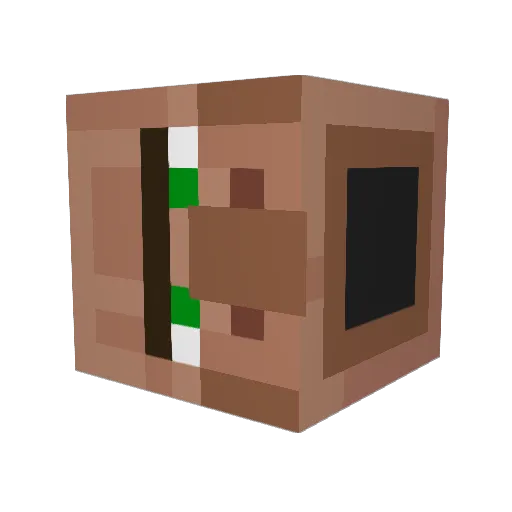 Omniq Minecraft avatar head, 3D render
