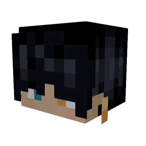 Omniscient__ Minecraft avatar head, 3D render