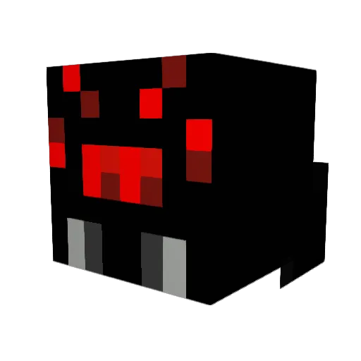 Omnispoon Minecraft avatar head, 3D render
