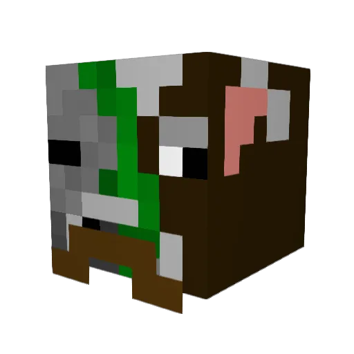 Omnisye Minecraft avatar head, 3D render