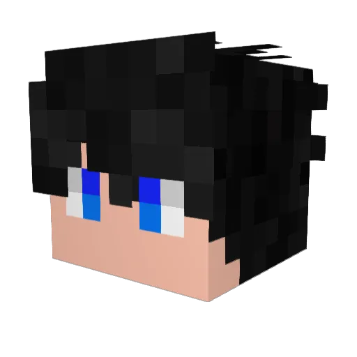 Omnithis Minecraft avatar head, 3D render