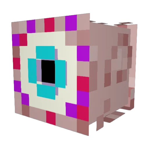 OmoMummy Minecraft avatar head, 3D render