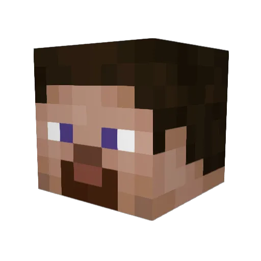 OmoiYugen Minecraft avatar head, 3D render