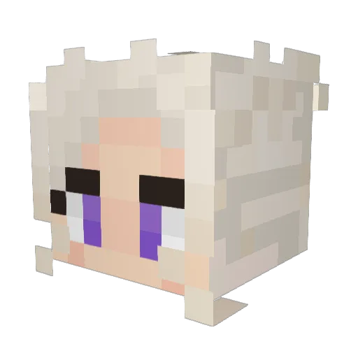 Omojojo Minecraft avatar head, 3D render