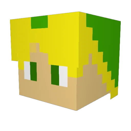 Ompare_Atope Minecraft avatar head, 3D render