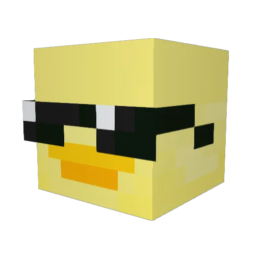 Omre01 Minecraft avatar head, 3D render
