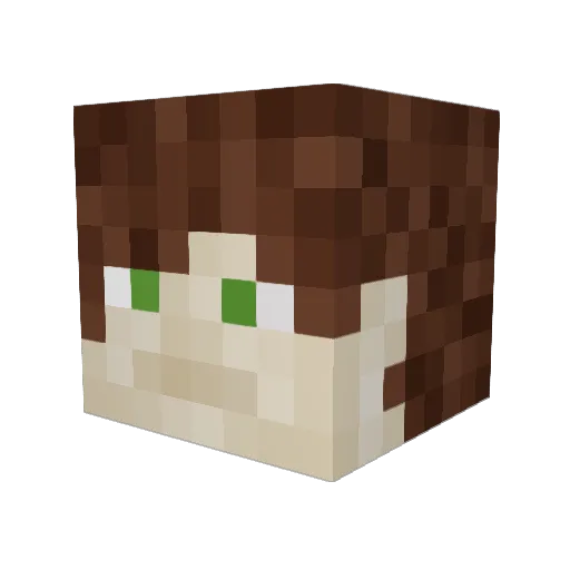 Omunirleah Minecraft avatar head, 3D render