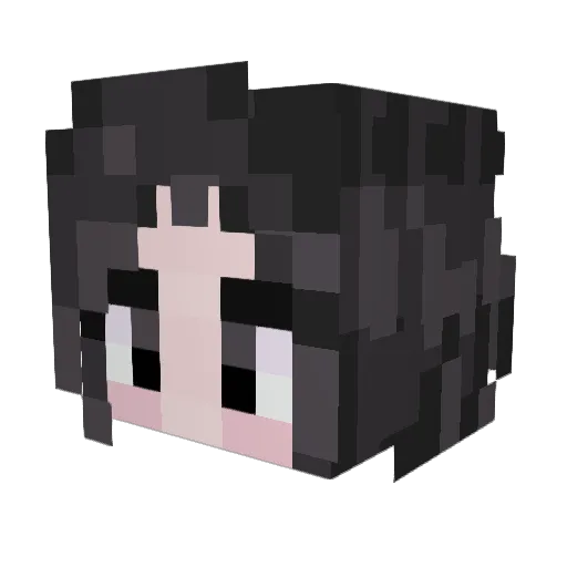 Omyang Minecraft avatar head, 3D render