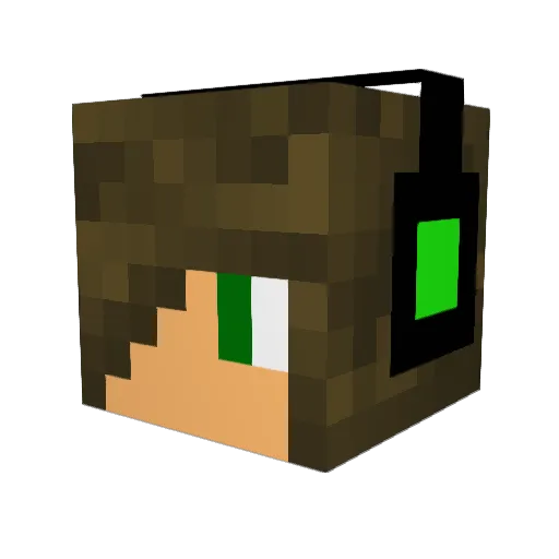 On1ik Minecraft avatar head, 3D render