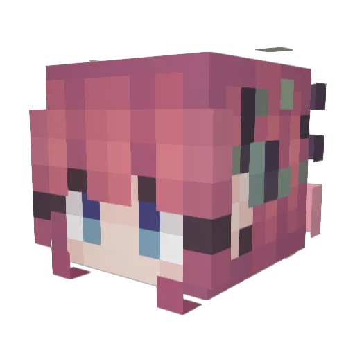 On1onya Minecraft avatar head, 3D render