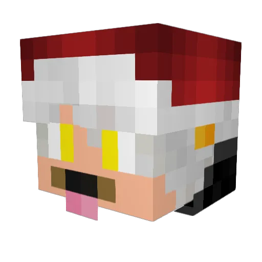 OnBoycottMax Minecraft avatar head, 3D render