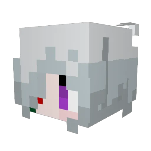 OnIon_Dot Minecraft avatar head, 3D render