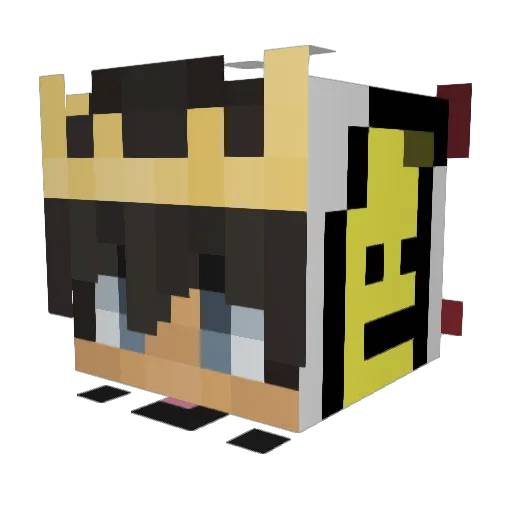 OnMyMindd Minecraft avatar head, 3D render