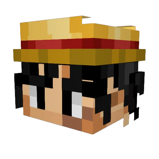 OnMySky Minecraft avatar head, 3D render