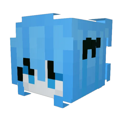 OnPot Minecraft avatar head, 3D render