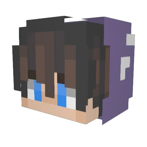 OnTheICloud Minecraft avatar head, 3D render
