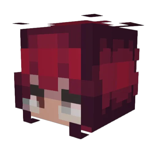 OnVicedTea Minecraft avatar head, 3D render