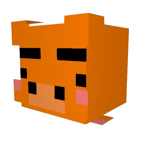 OnWay_ Minecraft avatar head, 3D render