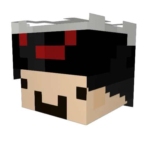On_Baby_ Minecraft avatar head, 3D render