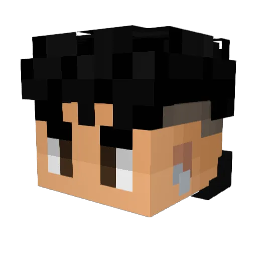On_Eriick Minecraft avatar head, 3D render