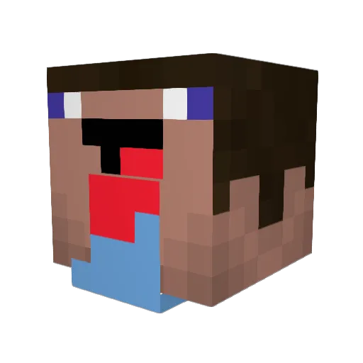 On_Point_AJ_alt Minecraft avatar head, 3D render