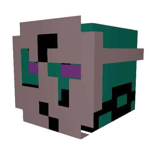 On_impulse Minecraft avatar head, 3D render