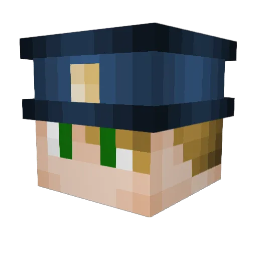 OnatWinner Minecraft avatar head, 3D render